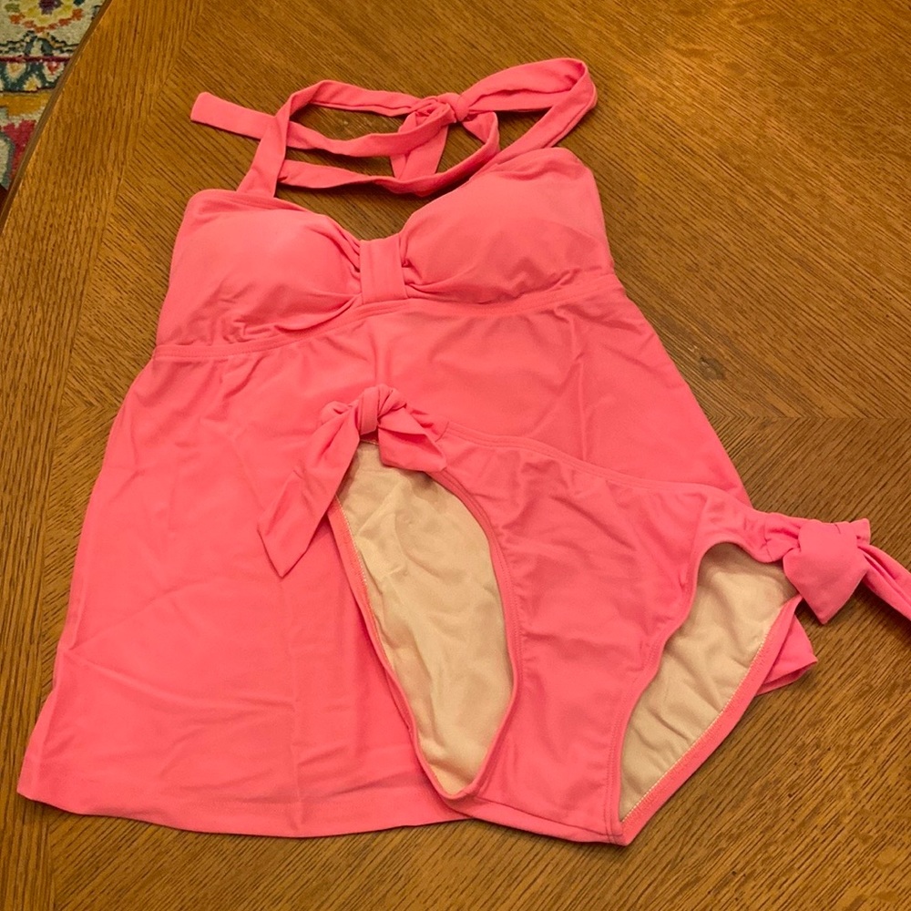 New with Tags Maternal America Maternity Tankini Swimsuit size LARGE